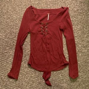Free people long sleeve shirt